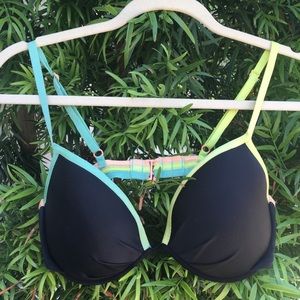 Victoria’s Secret Neon Strappy Bikini Top